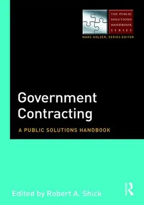 Shick |  Government Contracting | Buch |  Sack Fachmedien