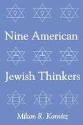 Konvitz |  Nine American Jewish Thinkers | Buch |  Sack Fachmedien