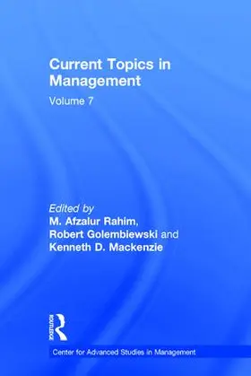 Golembiewski |  Current Topics in Management | Buch |  Sack Fachmedien
