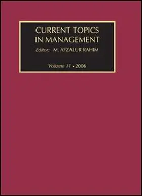 Rahim |  Current Topics in Management | Buch |  Sack Fachmedien