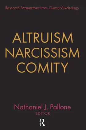Pallone |  Altruism, Narcissism, Comity | Buch |  Sack Fachmedien