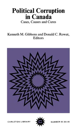 Gibbons |  Political Corruption in Canada | eBook | Sack Fachmedien