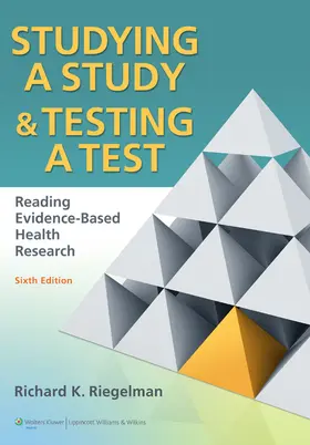 Riegelman |  Studying A Study and Testing a Test | Buch |  Sack Fachmedien