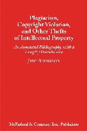 Anderson |  Plagiarism, Copyright Violation and Other Thefts of Intellectual Property | Buch |  Sack Fachmedien