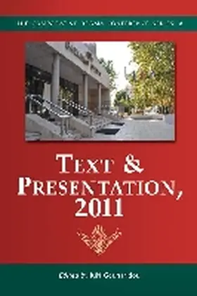 Gounaridou |  Text & Presentation, 2011 | Buch |  Sack Fachmedien