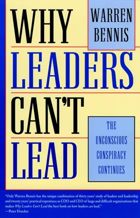 Bennis |  Why Leaders Can't Lead | Buch |  Sack Fachmedien