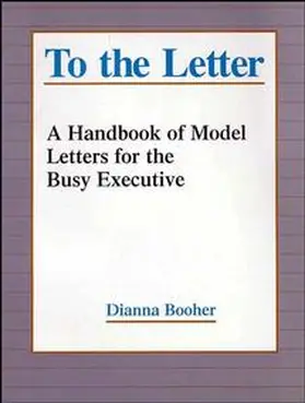 Booher |  To the Letter | Buch |  Sack Fachmedien