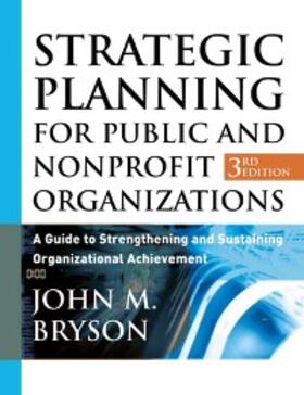 Bryson | Strategic Planning for Public and Nonprofit Organizations | E-Book | sack.de