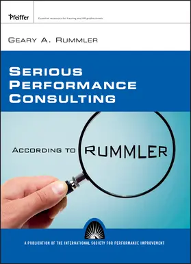 Rummler |  Serious Performance Consulting P | Buch |  Sack Fachmedien