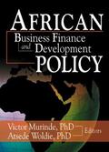 Woldie / Murinde |  African Development Finance and Business Finance Policy | Buch |  Sack Fachmedien