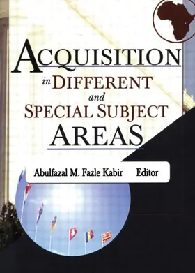 Katz | Acquisition in Different and Special Subject Areas | Buch | 978-0-7890-2290-5 | www.sack.de