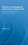 Ali |  Business and Management Environment in Saudi Arabia | Buch |  Sack Fachmedien