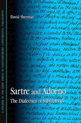 Sherman |  Sartre and Adorno | eBook | Sack Fachmedien