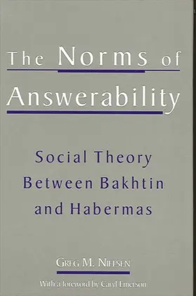 Nielsen |  The Norms of Answerability | eBook | Sack Fachmedien