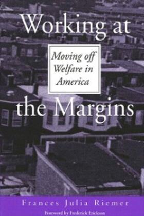 Riemer |  Working at the Margins | eBook | Sack Fachmedien
