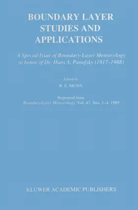 Munn |  Boundary Layer Studies and Applications | Buch |  Sack Fachmedien