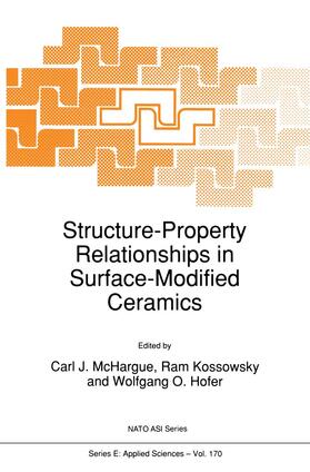 McHargue / Kossowsky / Hofer | Structure-Property Relationships in Surface-Modified Ceramics | Buch | 978-0-7923-0310-7 | sack.de