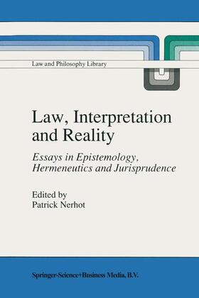 Nerhot | Law, Interpretation and Reality | Buch | sack.de