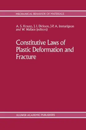  Constitutive Laws of Plastic Deformation and Fracture | Buch |  Sack Fachmedien