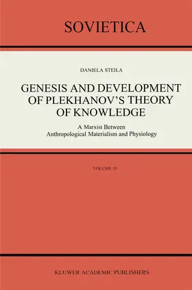 Steila |  Genesis and Development of Plekhanov's Theory of Knowledge | Buch |  Sack Fachmedien