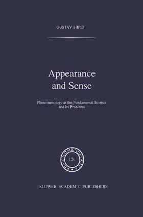 Shpet |  Appearance and Sense | Buch |  Sack Fachmedien