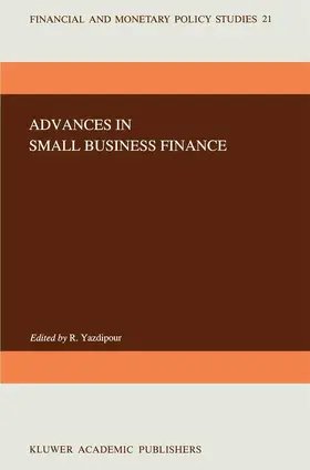 Yazdipour |  Advances in Small Business Finance | Buch |  Sack Fachmedien