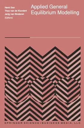 Don / van Sinderen |  Applied General Equilibrium Modelling | Buch |  Sack Fachmedien