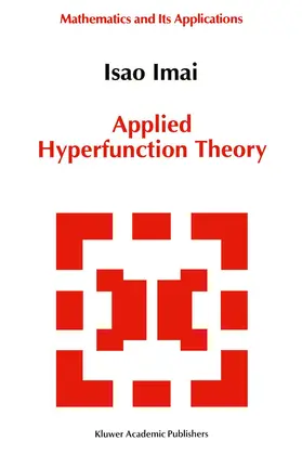 Imai |  Applied Hyperfunction Theory | Buch |  Sack Fachmedien