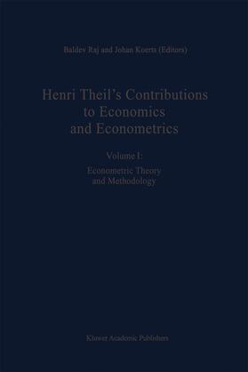 Raj / Koerts |  Henri Theil's Contributions to Economics and Econometrics | Buch |  Sack Fachmedien