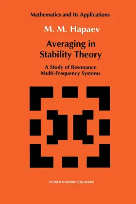 Hapaev |  Averaging in Stability Theory | Buch |  Sack Fachmedien