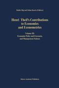 Koerts / Raj |  Henri Theil¿s Contributions to Economics and Econometrics | Buch |  Sack Fachmedien
