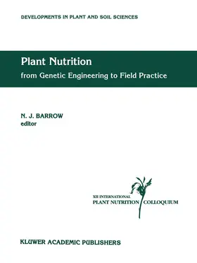 Barrow |  Plant Nutrition - from Genetic Engineering to Field Practice | Buch |  Sack Fachmedien