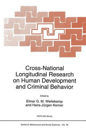 Kerner / Weitekamp | Cross-National Longitudinal Research on Human Development and Criminal Behavior | Buch | sack.de