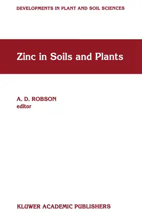 Robson |  Zinc in Soils and Plants | Buch |  Sack Fachmedien