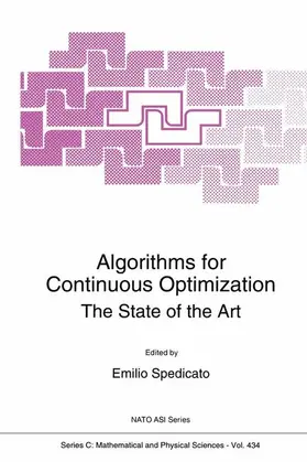 Spedicato |  Algorithms for Continuous Optimization | Buch |  Sack Fachmedien