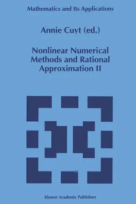 Cuyt |  Nonlinear Numerical Methods and Rational Approximation II | Buch |  Sack Fachmedien