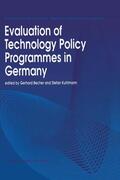 Becher / Kuhlmann |  Evaluation of Technology Policy Programmes in Germany | Buch |  Sack Fachmedien