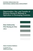 Goldsworthy |  Opportunities, use, and transfer of systems research methods in agriculture to developing countries | Buch |  Sack Fachmedien