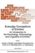 Russell / Wellenkamp / Fernández-Dols |  Everyday Conceptions of Emotion | Buch |  Sack Fachmedien