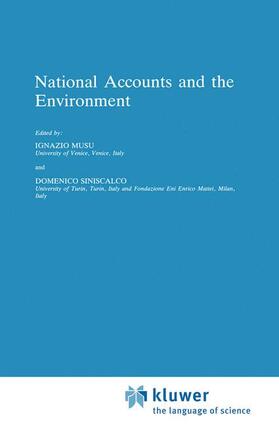 Siniscalco / Musu |  National Accounts and the Environment | Buch |  Sack Fachmedien