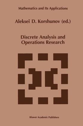 Korshunov |  Discrete Analysis and Operations Research | Buch |  Sack Fachmedien