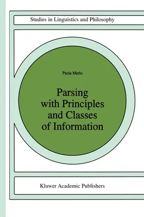 Merlo |  Parsing with Principles and Classes of Information | Buch |  Sack Fachmedien