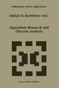 Korshunov |  Operations Research and Discrete Analysis | Buch |  Sack Fachmedien