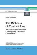 Hillman |  The Richness of Contract Law | Buch |  Sack Fachmedien