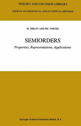 Vincke / Pirlot | Semiorders | Buch | 978-0-7923-4617-3 | sack.de