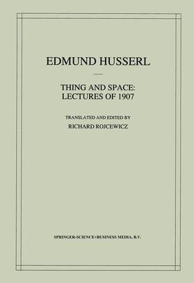 Husserl |  Thing and Space | Buch |  Sack Fachmedien
