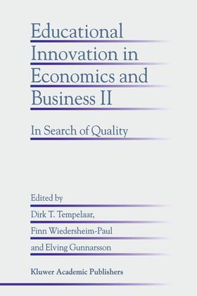 Tempelaar / Gunnarsson / Wiedersheim-Paul |  Educational Innovation in Economics and Business II | Buch |  Sack Fachmedien