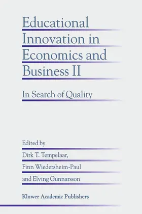 Tempelaar / Gunnarsson / Wiedersheim-Paul |  Educational Innovation in Economics and Business II | Buch |  Sack Fachmedien