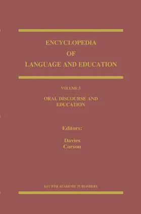 Corson / Davies |  Oral Discourse and Education | Buch |  Sack Fachmedien