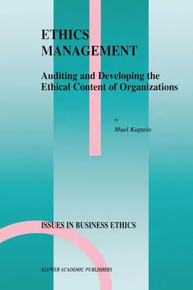 Kaptein |  Ethics Management | Buch |  Sack Fachmedien